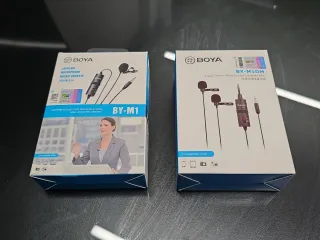Micrófonos Lavalier Boya BY-M1 y BY-M1DM Dual