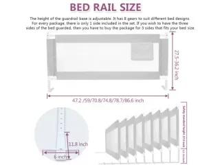 Barandilla de cama para bebé