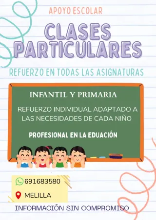 Clases particulares o apoyo.
