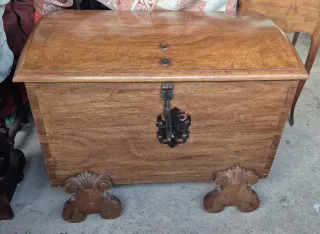 Baúl Canario Antiguo Madera