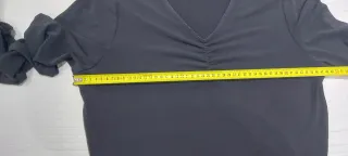 Camiseta negra manga larga mujer