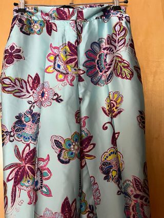 Pantalón Zara Raso Estampado
