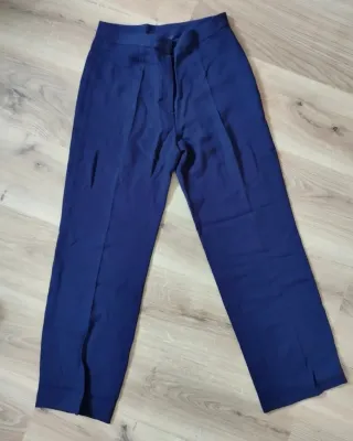 Traje de chaqueta y pantalón azul marino mujer