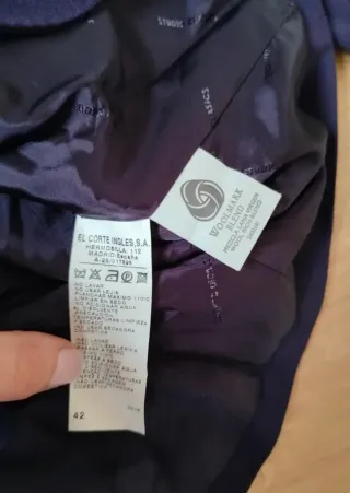 Traje de chaqueta y pantalón azul marino mujer