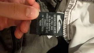 Calções de ganga largos castanhos da quiksilver