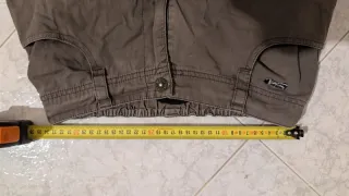 Calções de ganga largos castanhos da quiksilver