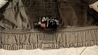 Calções de ganga largos castanhos da quiksilver