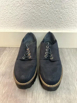 Zapatos Oxford Azul Marino