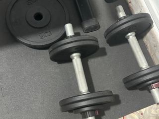 Banco de pesas y mancuernas 100kg