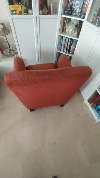 Sillón Ikea naranja/rojo