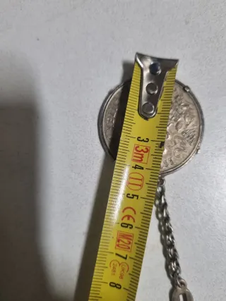 Llavero Moneda de plata 925 Olimpiada México 1968