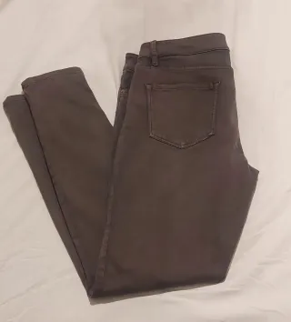Pantalón Massimo Dutti Skinny fit Gris T.42