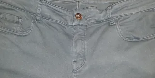 Pantalón Massimo Dutti Skinny fit Gris T.42