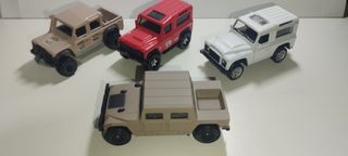 LOTE coches Hot Wheels : Land Rover y Hummer