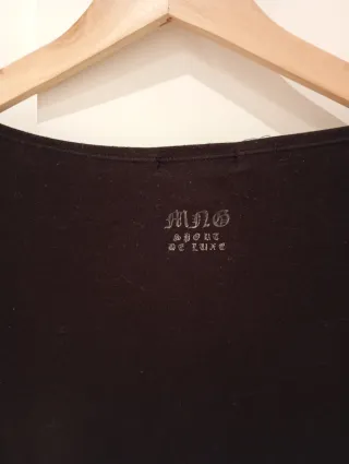 Jersey Negro Mango _ Talla: L