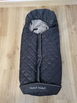 Saco invierno Naf Naf azul marino para carro bebé