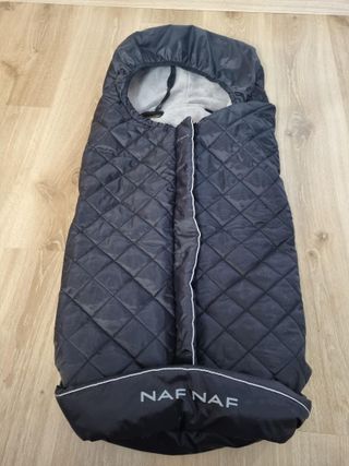 Saco invierno Naf Naf azul marino para carro bebé