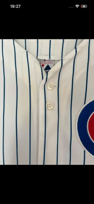 Beisbolera Majestic Talla XS Rayas Azules