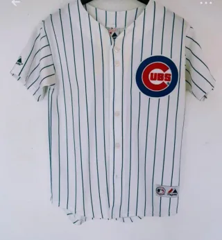 Beisbolera Majestic Talla XS Rayas Azules