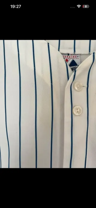 Beisbolera Majestic Talla XS Rayas Azules