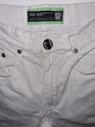 Pantalón corto vaquero blanco Inside Talla 36