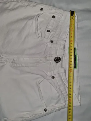 Pantalón corto vaquero blanco Inside Talla 36