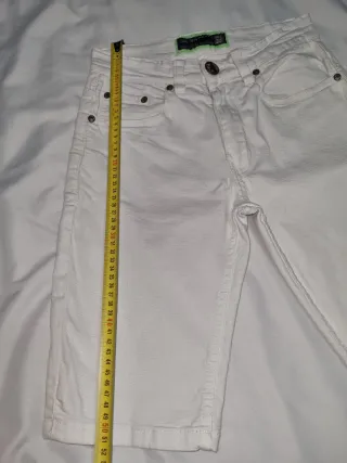 Pantalón corto vaquero blanco Inside Talla 36