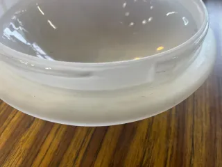 Cristal plafon Opalina Blanco Antiguo 20cm