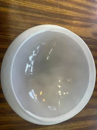 Cristal plafon Opalina Blanco Antiguo 20cm