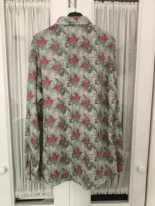 Camisa estampada Purple & Brown Talla XL