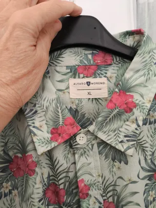 Camisa estampada Purple & Brown Talla XL