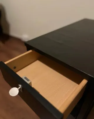 Mueble archivador cajonera negro