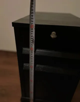 Mueble archivador cajonera negro