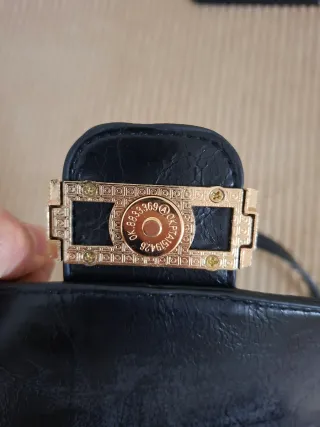 Borsa donna nuova VERA PELLE marrone e nera