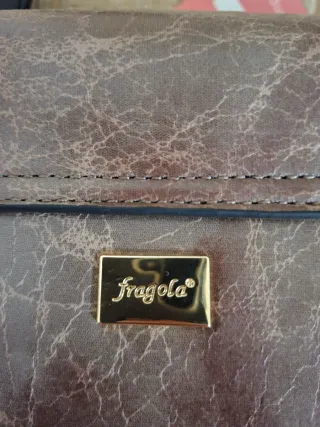 Borsa donna nuova VERA PELLE marrone e nera