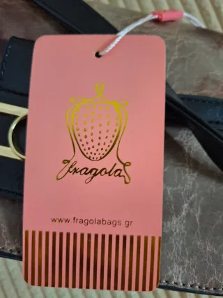 Borsa donna nuova VERA PELLE marrone e nera