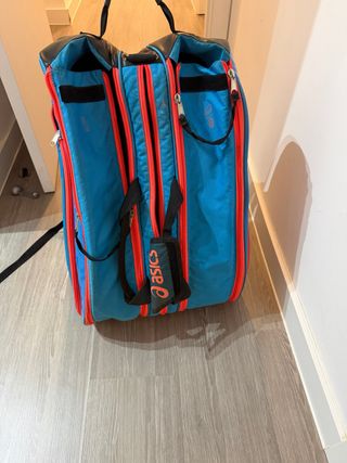 Paletero Asics Azul y Naranja