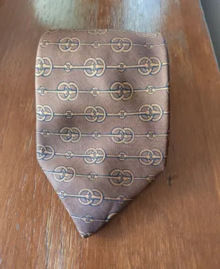 Corbata Hermes vintage 100% Seda