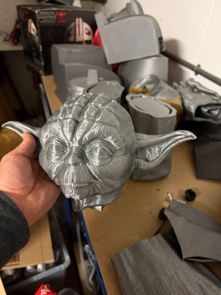 Cabeza Yoda 3D para Daniel