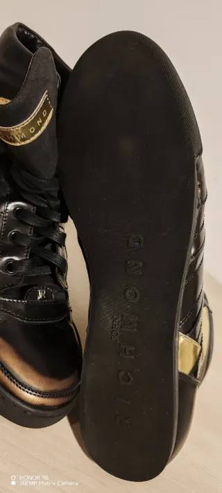 Botines JR Hombre Negro y Dorado