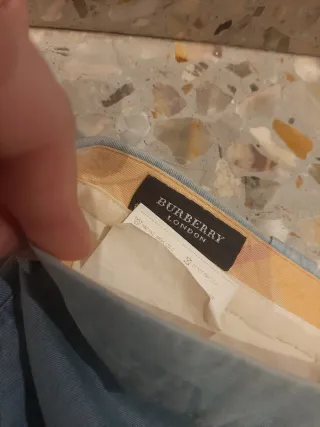 Pantalón de traje Burberry azul