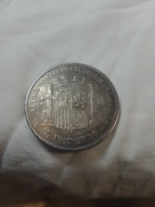 Moneda Española Plata 1870