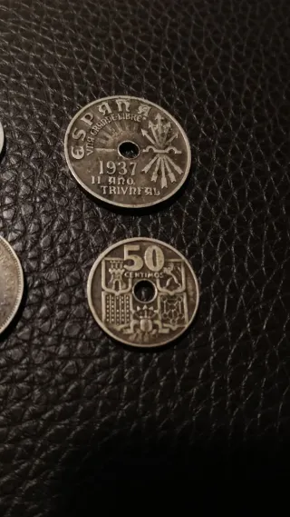 Lote monedas Francisco Franco Falange