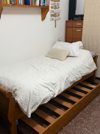 Cama nido de madera cerezo.