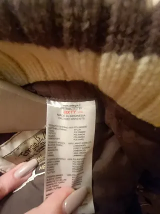 Chaqueta Anorak Invierno Hombre Beige/Marrón