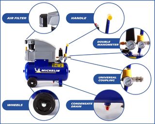 Compresor Michelin MB24 24L 2CV