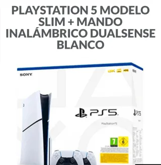 Playstation 5 Slim Blanca + Mando DualSense