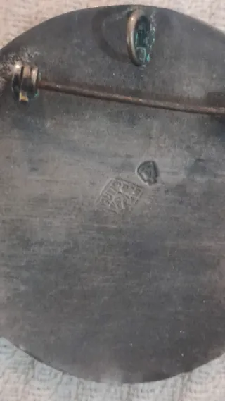 Grande Broche/Colgante Plata Mexicana Antigua