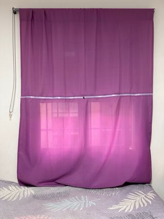 Colcha, cortina y fundas cojín