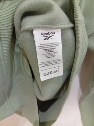 Sudadera Reebok verde con logo